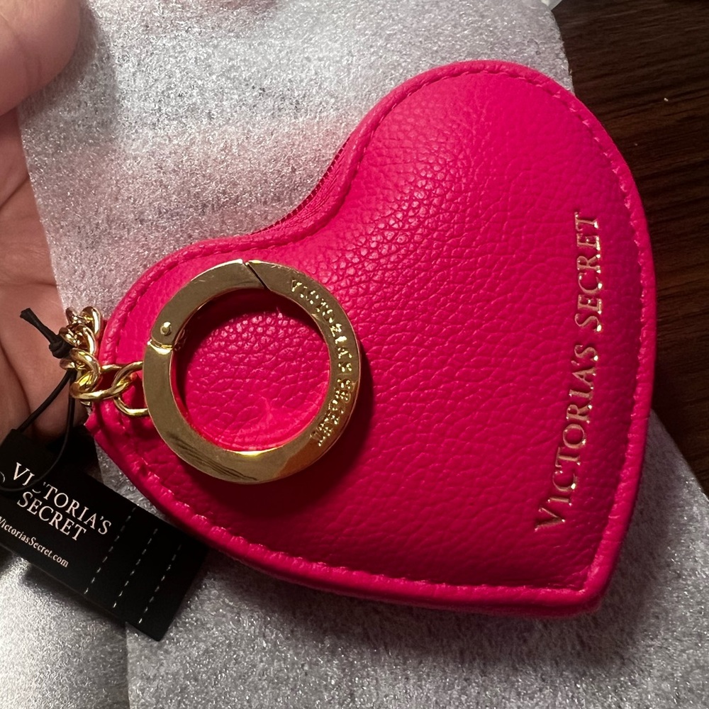 Bag charm Keychain - Victoria's Secret Heart Pouch keychain